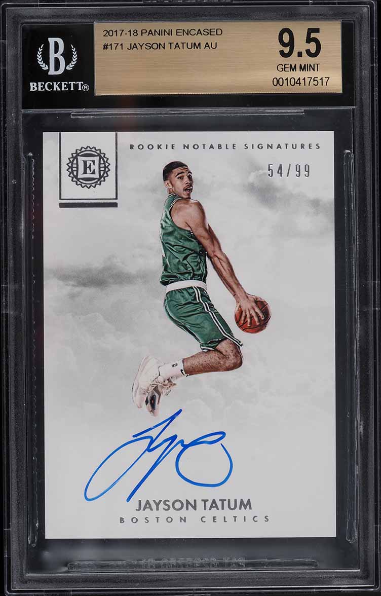99枚限定 BGS9.5 エンケースド ジェイソンテイタム 直書きルーキーオート 99枚限定 BGS9.5 エンケースド ジェイソンテイタム 直書き