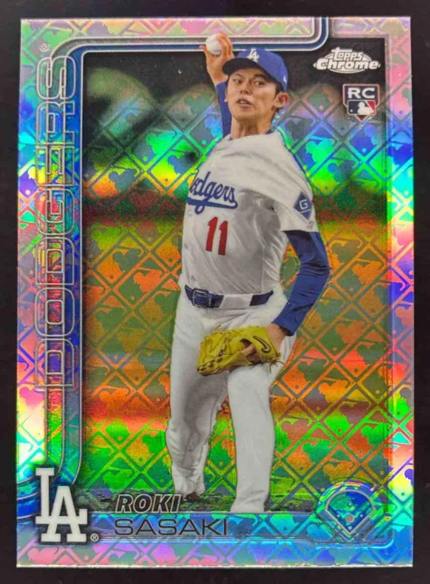 その他 TOPPS CHROME 2025 Topps Chrome LogoFractor #217 Roki Sasaki RC on
