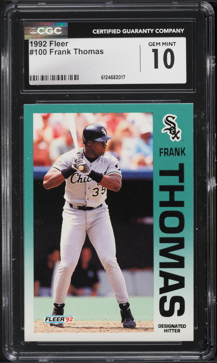 1992 Fleer Frank Thomas #100 CGC 10 GEM MINT