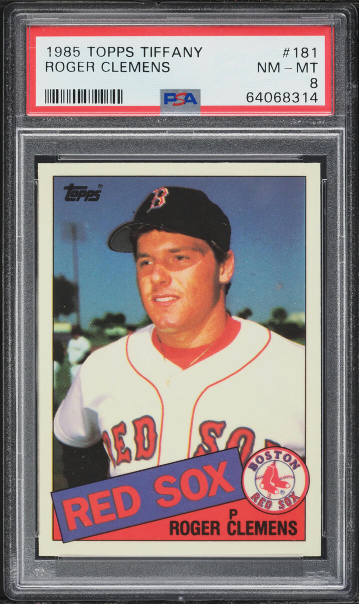 1985 Topps Tiffany Roger Clemens ROOKIE #181 PSA 8 NM-MT