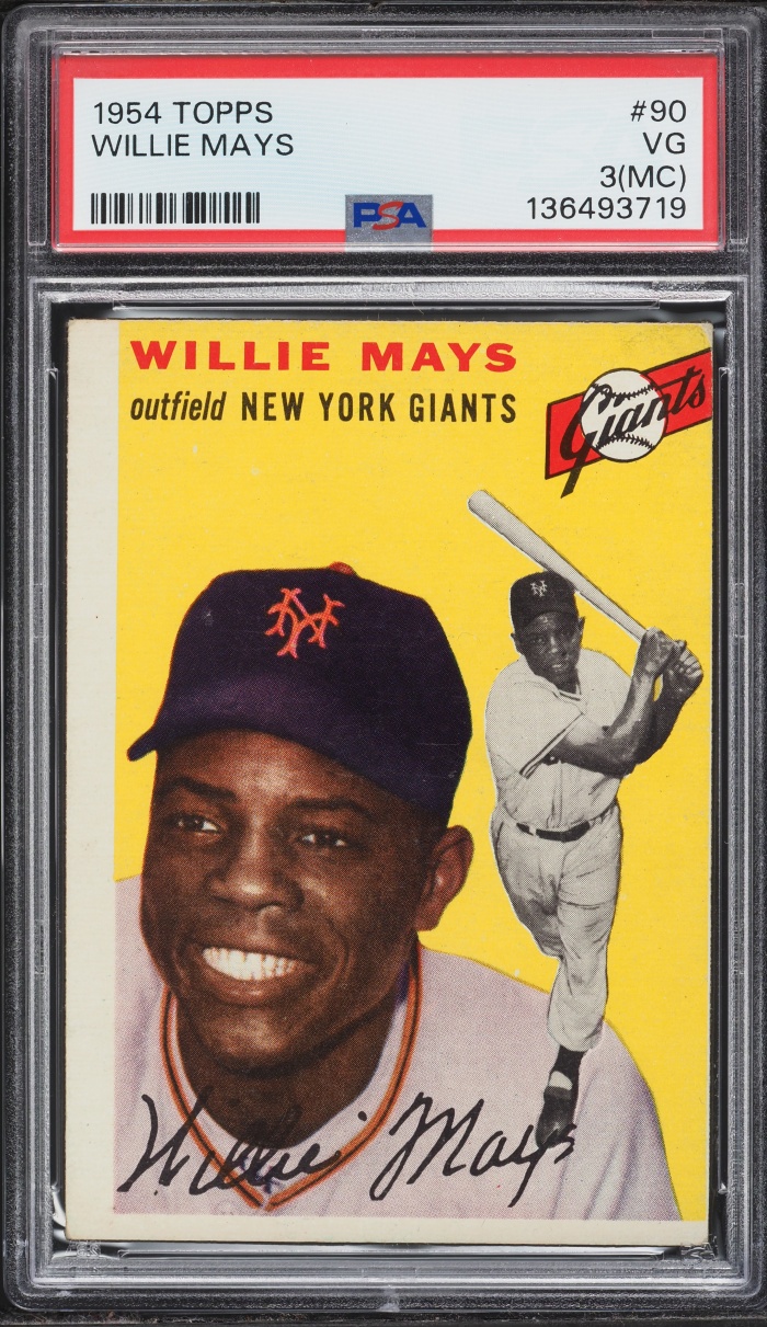 1954 Topps Willie Mays #90 PSA 3(mc) VG
