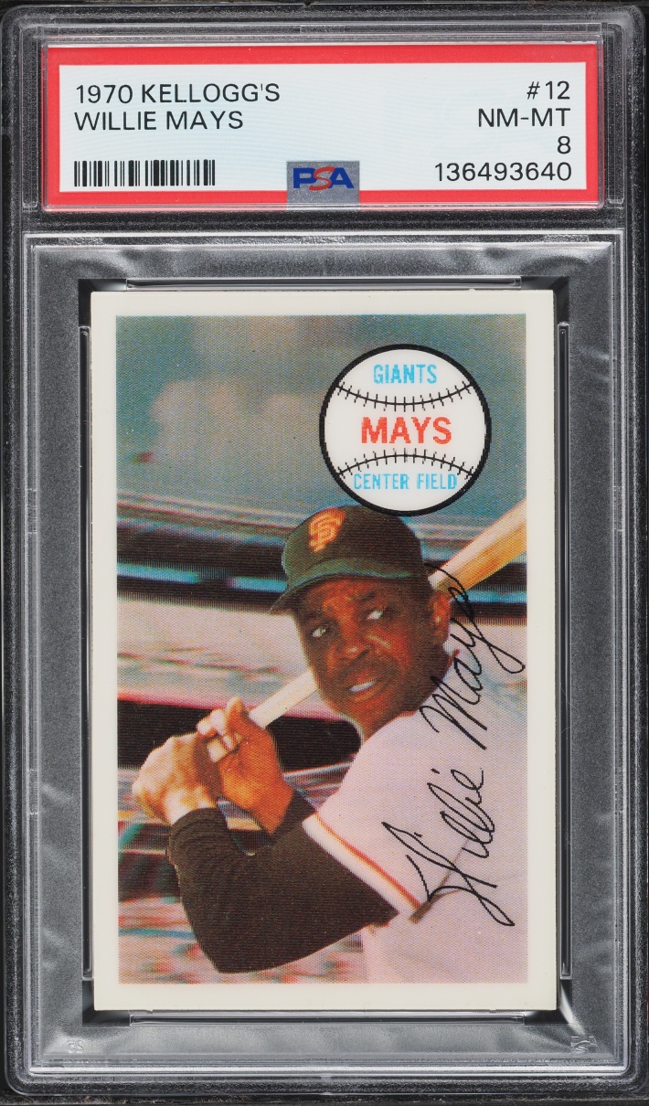 1970 Kellogg's Willie Mays #12 PSA 8 NM-MT