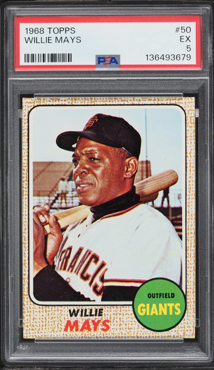 1968 Topps Willie Mays #50 PSA 5 EX