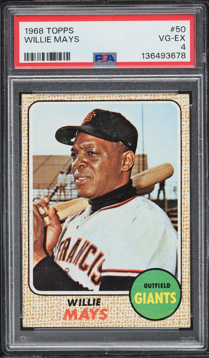 1968 Topps Willie Mays #50 PSA 4 VGEX