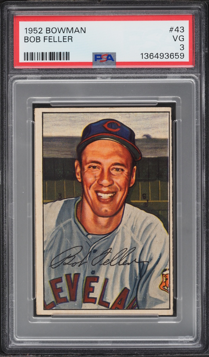 1952 Bowman Bob Feller #43 PSA 3 VG