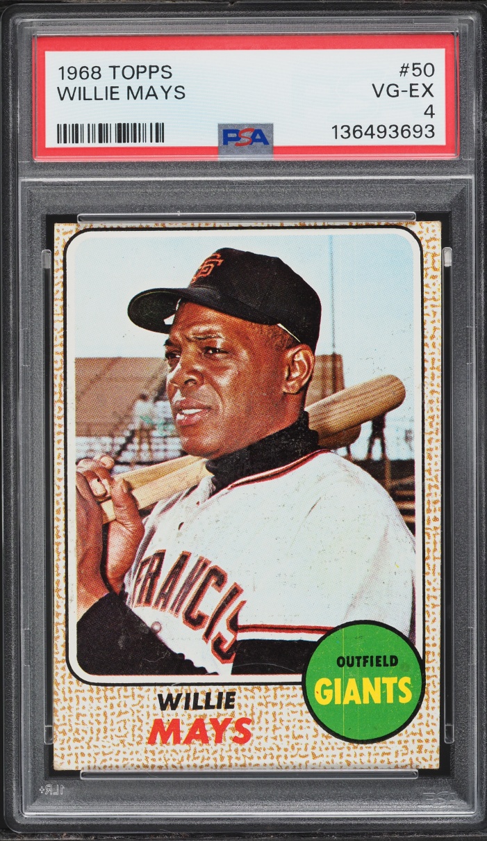 1968 Topps Willie Mays #50 PSA 4 VGEX