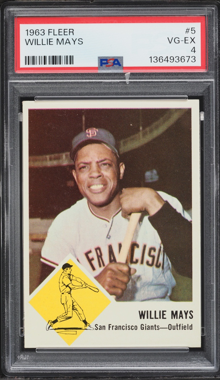 1963 Fleer Willie Mays #5 PSA 4 VGEX