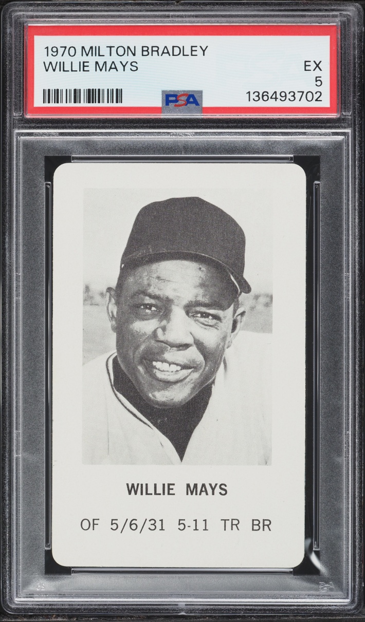 1970 Milton Bradley Willie Mays PSA 5 EX