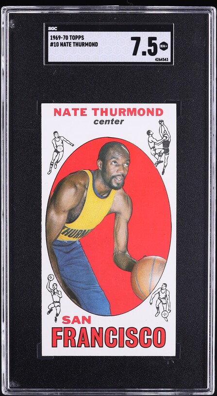 1969 Topps Basketball Nate Thurmond ROOKIE #10 SGC 7.5 NRMT+