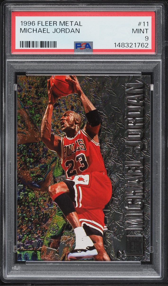 1996 Metal Basketball Michael Jordan #11 PSA 9 MINT