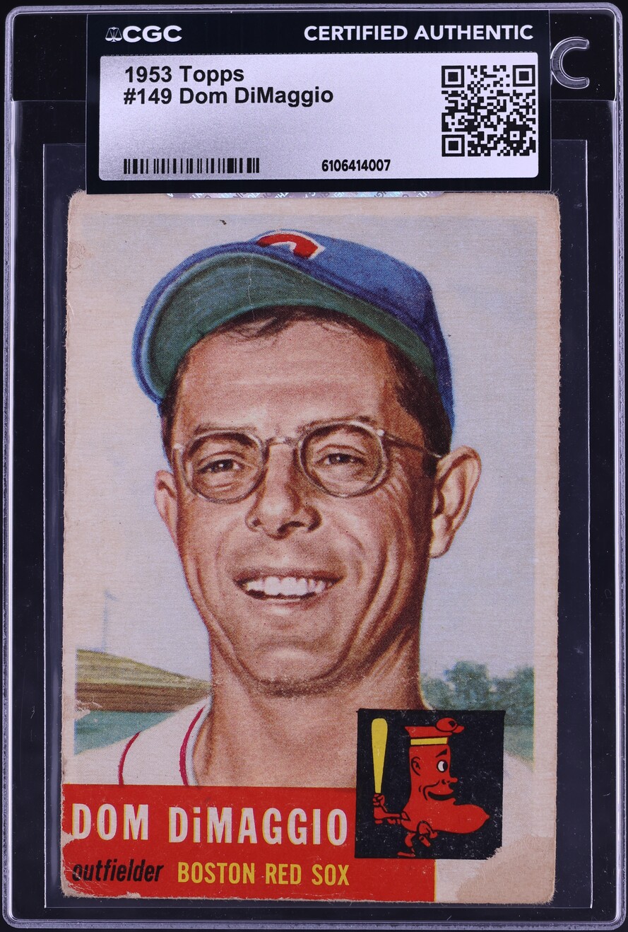 1953 Topps Dom DiMaggio #149 CGC AUTH