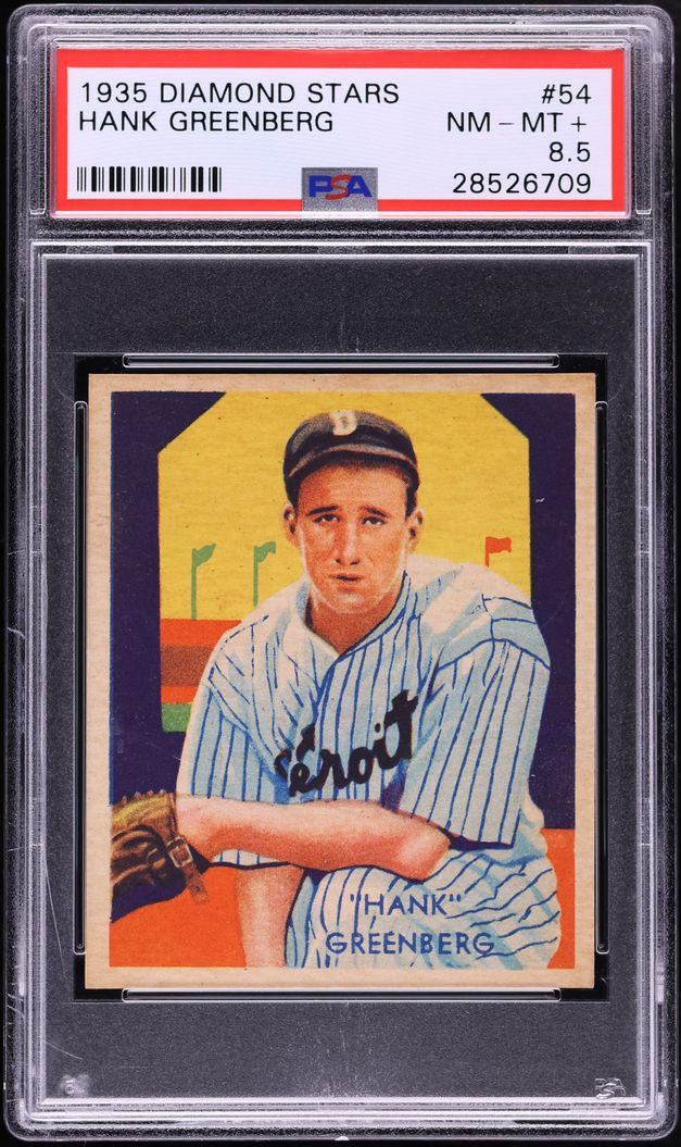 1935 Diamond Stars Hank Greenberg #54 PSA 8.5 NM-MT+