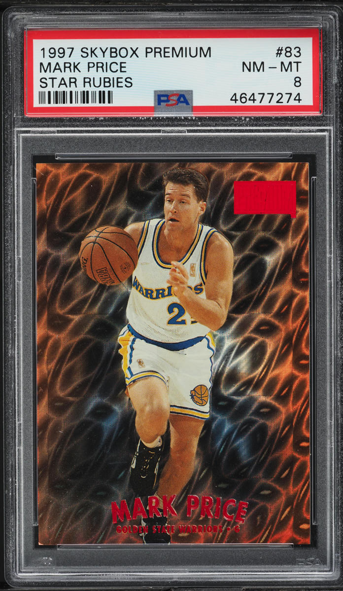 1997 Skybox Premium Star Rubies Mark Price /50 #83 PSA 8 NM-MT