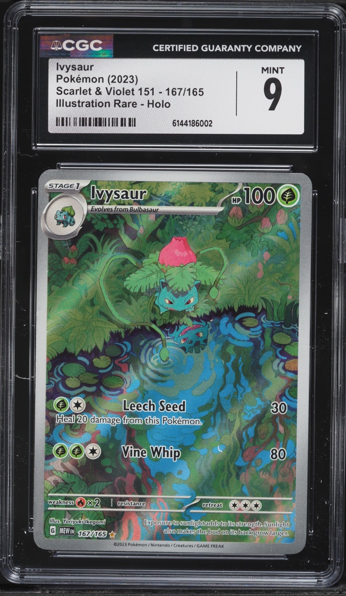 2023 Pokemon Scarlet & Violet 151 IR Ivysaur #167 CGC 9 MINT