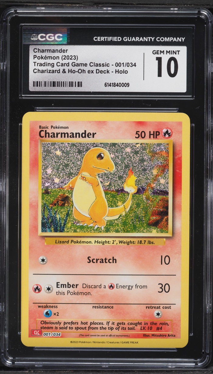 2023 Pokemon TCG Classic Collection Holo Charmander #1 CGC 10 GEM MINT