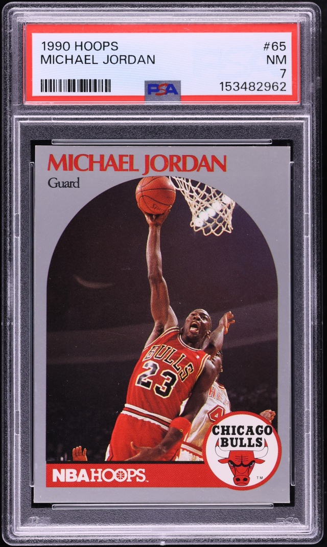 1990 Hoops Michael Jordan #65 PSA 7 NRMT