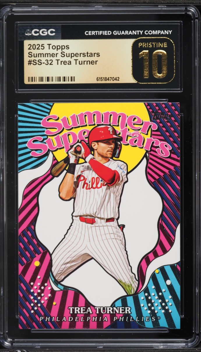 2025 Topps Summer Superstars Trea Turner #SS-32 CGC 10 PRISTINE