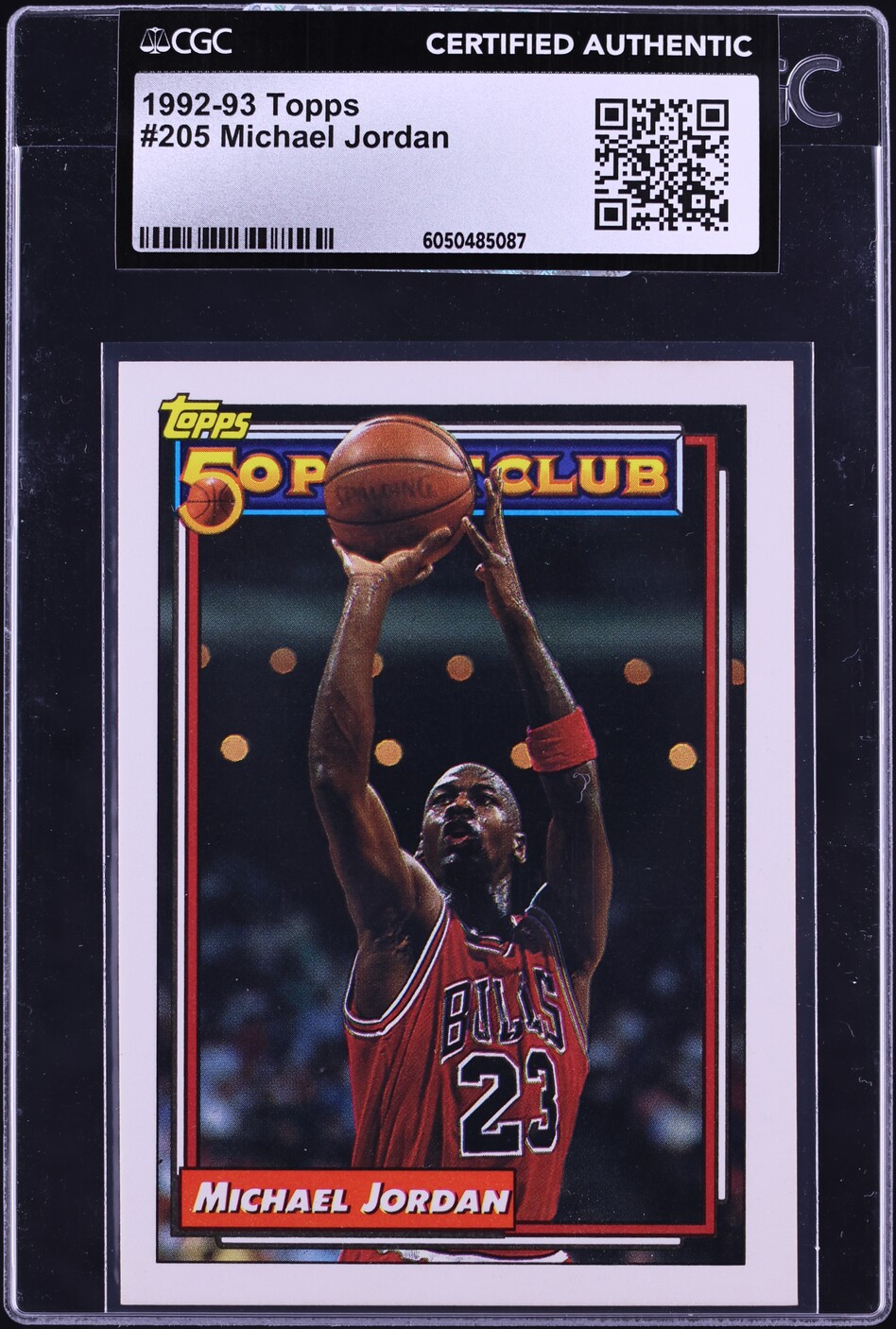 1992 Topps Basketball Michael Jordan #205 CGC AUTH