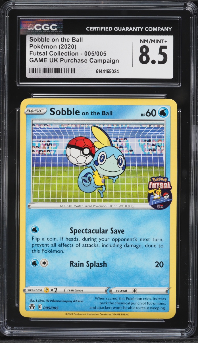 2020 Pokemon Sword & Shield Futsal Collection Sobble On The Ball #5 CGC 8.5 NM-MT+