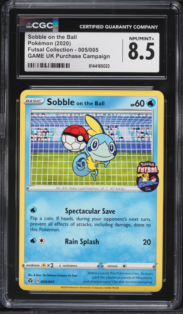 2020 Pokemon Sword & Shield Futsal Collection Sobble On The Ball #5 CGC 8.5 NM-MT+