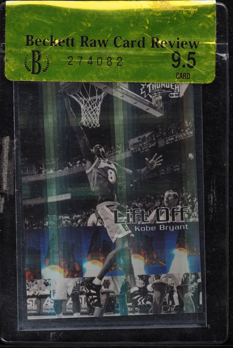 1998 Skybox Thunder Noyz Boyz Die-Cut Kobe Bryant #3 PSA 9