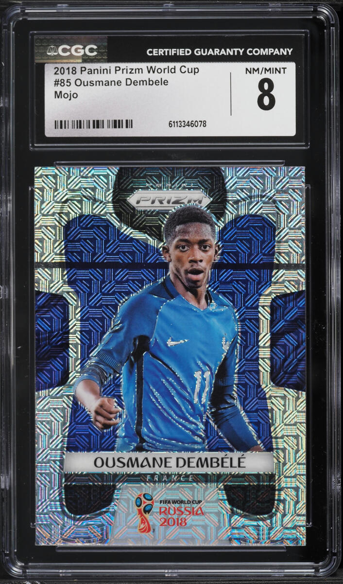 2018 Panini Prizm World Cup Mojo Ousmane Dembele #85 CGC 8 NM-MT