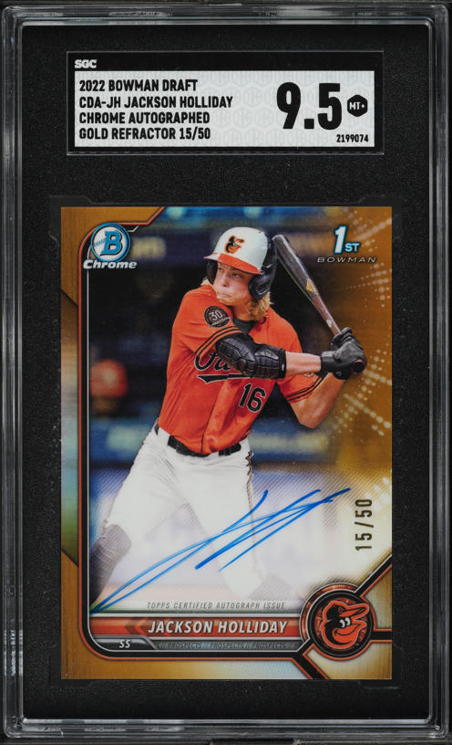 2024 Bowman Sterling Jackson Holliday ROOKIE #BSR20 PSA 7 NRMT on