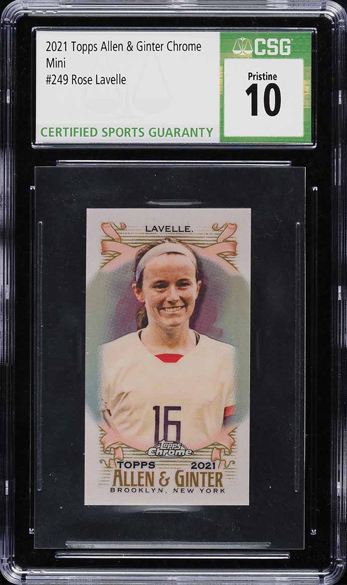 2021 Topps Allen & Ginter Chrome Mini Rose Lavelle #249 CSG 10 PRISTINE