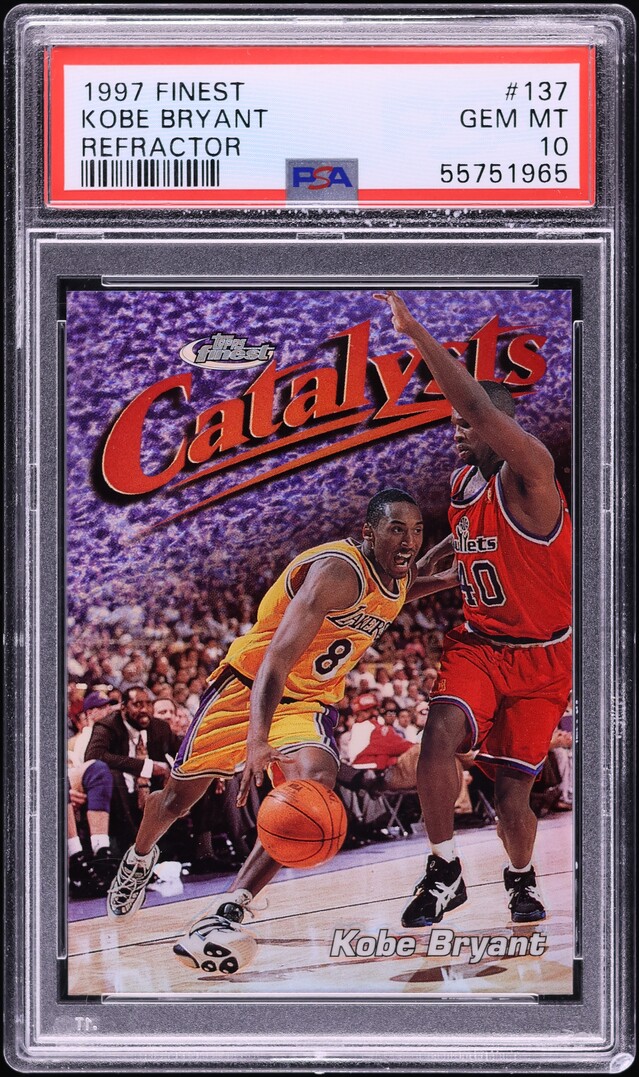 1997 Finest Refractor Kobe Bryant /1090 #137 PSA 10 GEM MINT