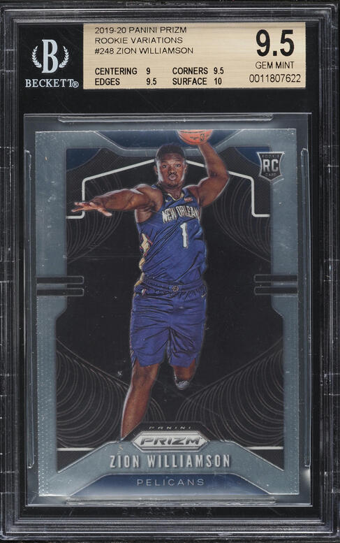 2019 Panini Mosaic Pink Camo Zion Williamson ROOKIE #209 PSA 10
