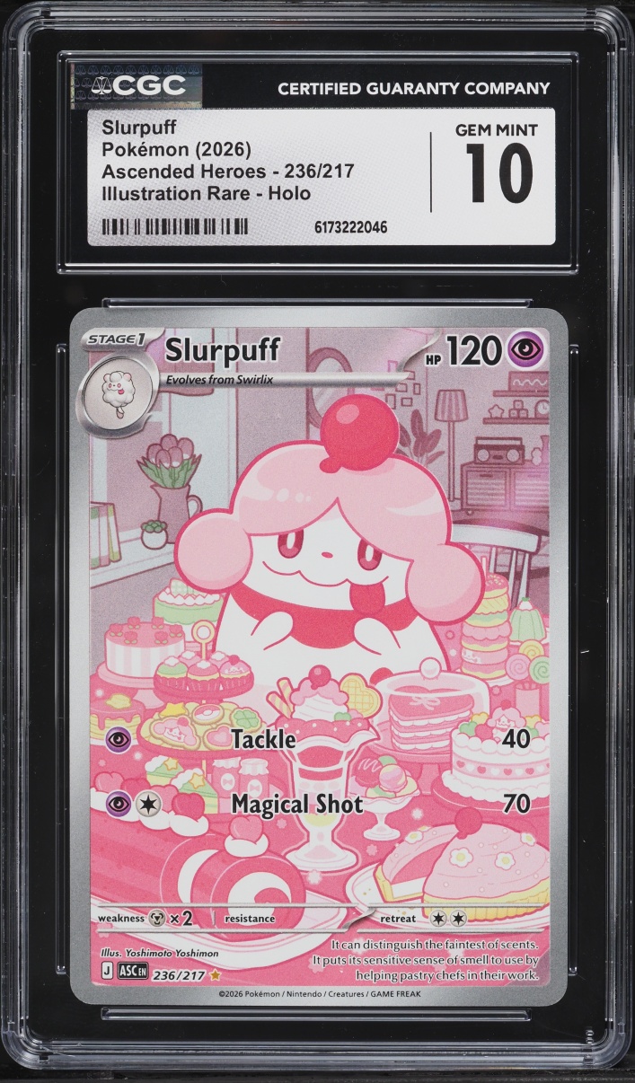 2026 Pokemon Mega Evolution Ascended Heroes IR Slurpuff #236 CGC 10 GEM MINT