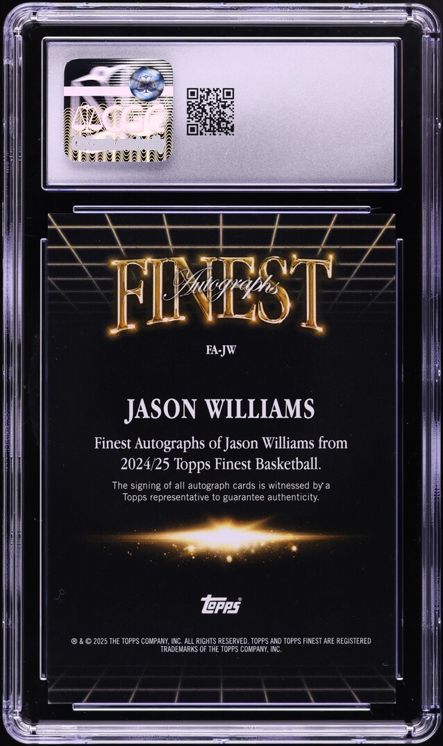 2024 Finest Gold Geometric Refractor Jason Williams AUTO /50