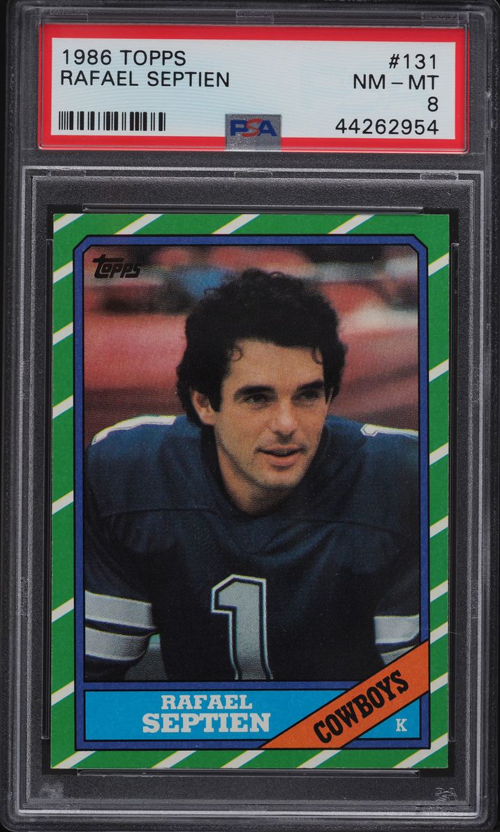 1986 Topps Football Rafael Septien #131 PSA 8 NM-MT