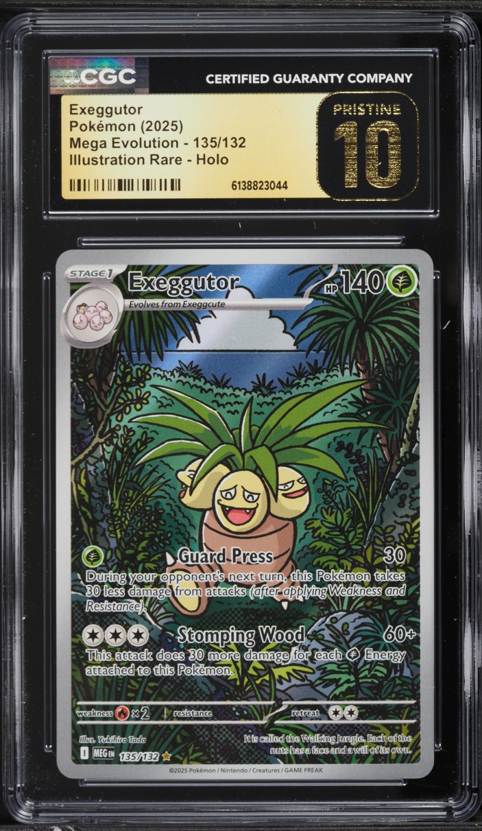 2025 Pokemon Mega Evolution Ir Exeggutor #135 CGC 10 Pristine