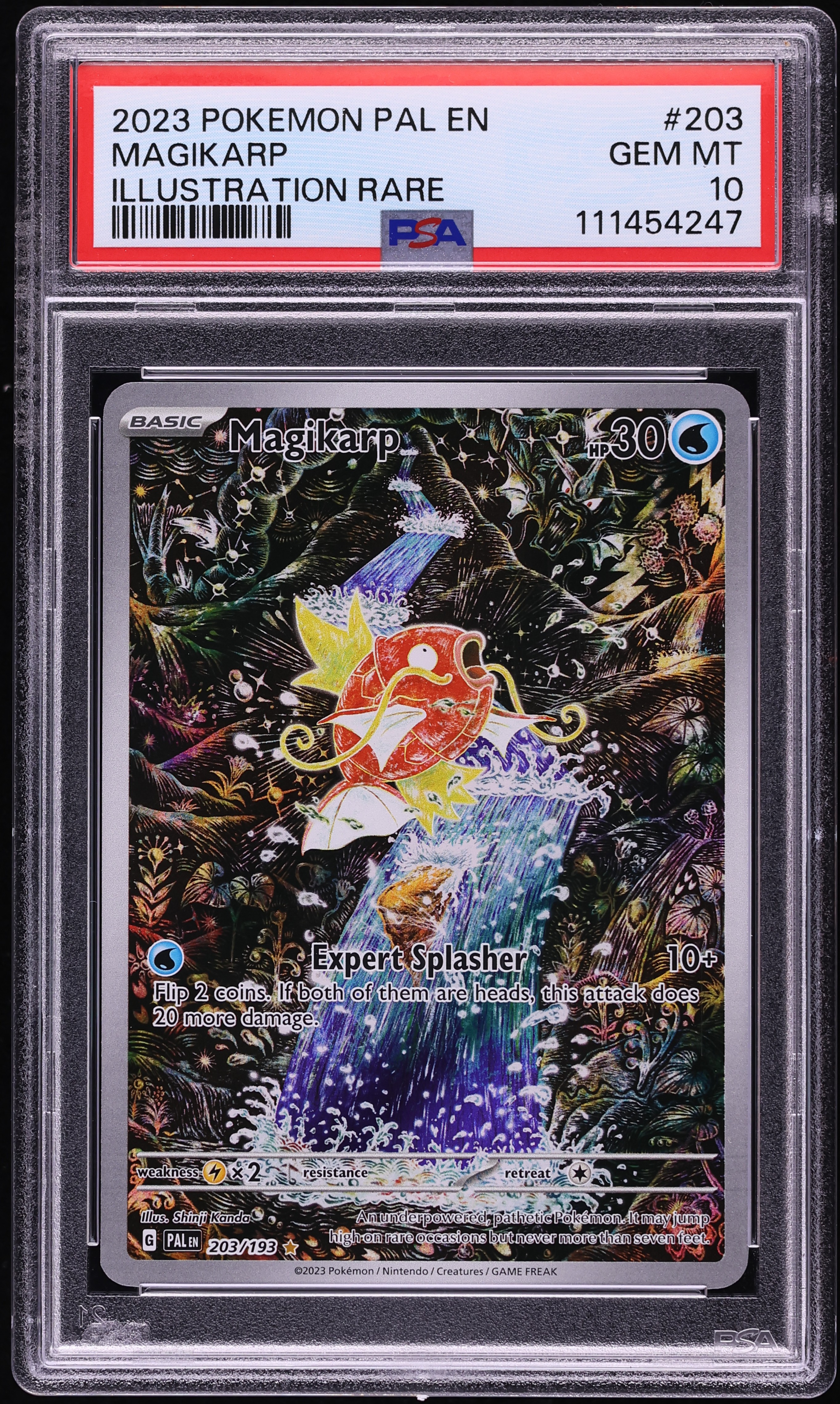 2023 Pokemon Scarlet & Violet Paldea Evolved IR Magikarp #203 PSA 10 GEM MINT