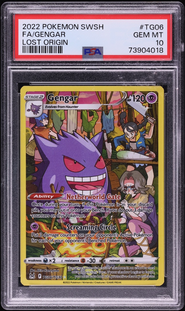 2022 Pokemon Sword & Shield Lost Origin CHR Gengar #TG06 PSA 10 GEM MINT