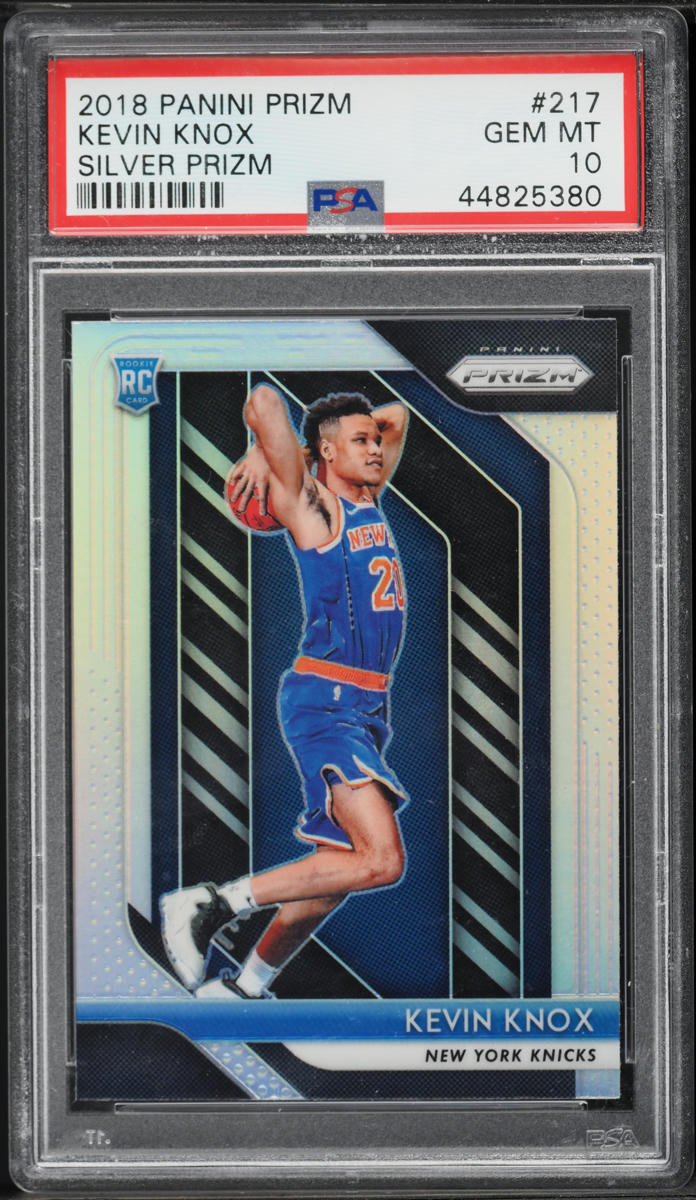 2018 Panini Prizm Silver Kevin Knox ROOKIE #217 PSA 10 GEM MINT