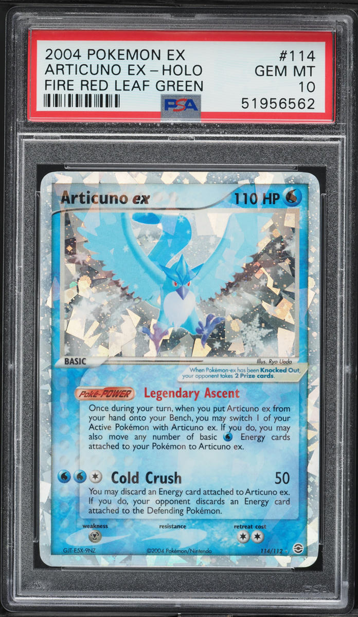 2004 Pokemon EX Fire Red & Leaf Green Holo Articuno ex #114 PSA 10 GEM MINT