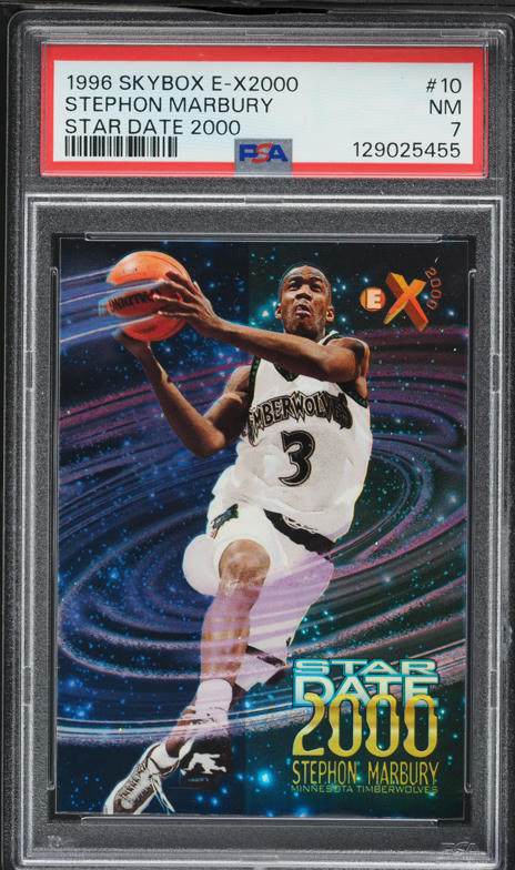 1996 Skybox E-X2000 Kobe Bryant ROOKIE #30 PSA 7 NRMT on