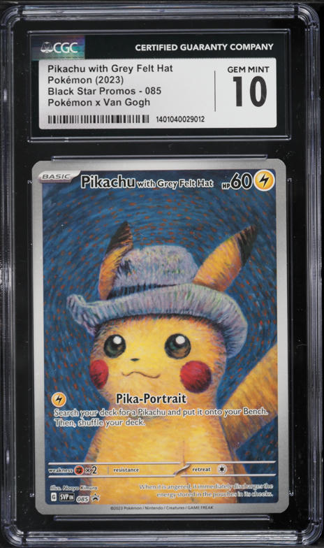 2023 Pokemon SV Black Star Promo Van Gogh Pikachu With Grey Felt