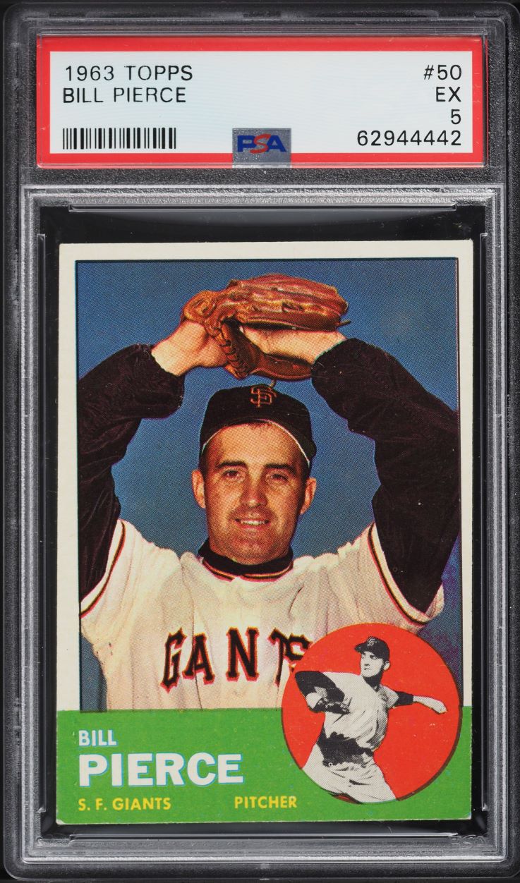 1963 Topps Bill Pierce #50 PSA 5 EX