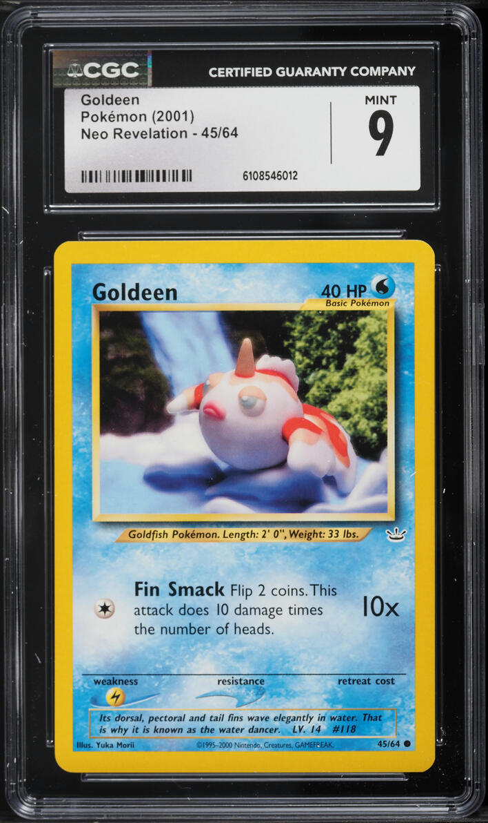 2001 Pokemon Neo Revelation Goldeen #45 CGC 9 MINT