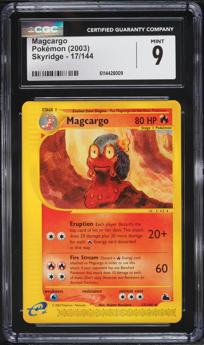 2003 Pokemon Skyridge Magcargo #17 CGC 9 MINT