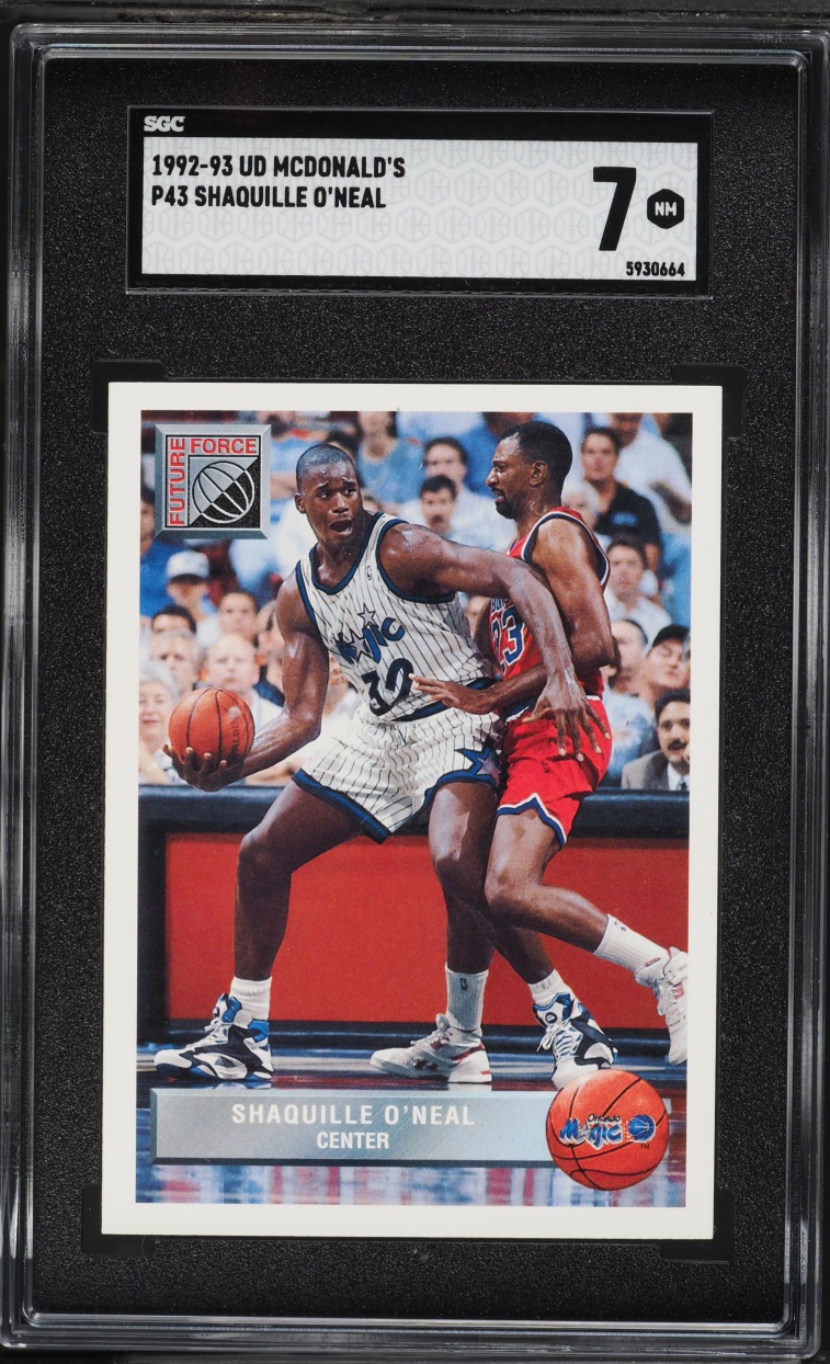 1992 Upper Deck McDonald's Shaquille O'Neal ROOKIE #P43 SGC 7 NRMT