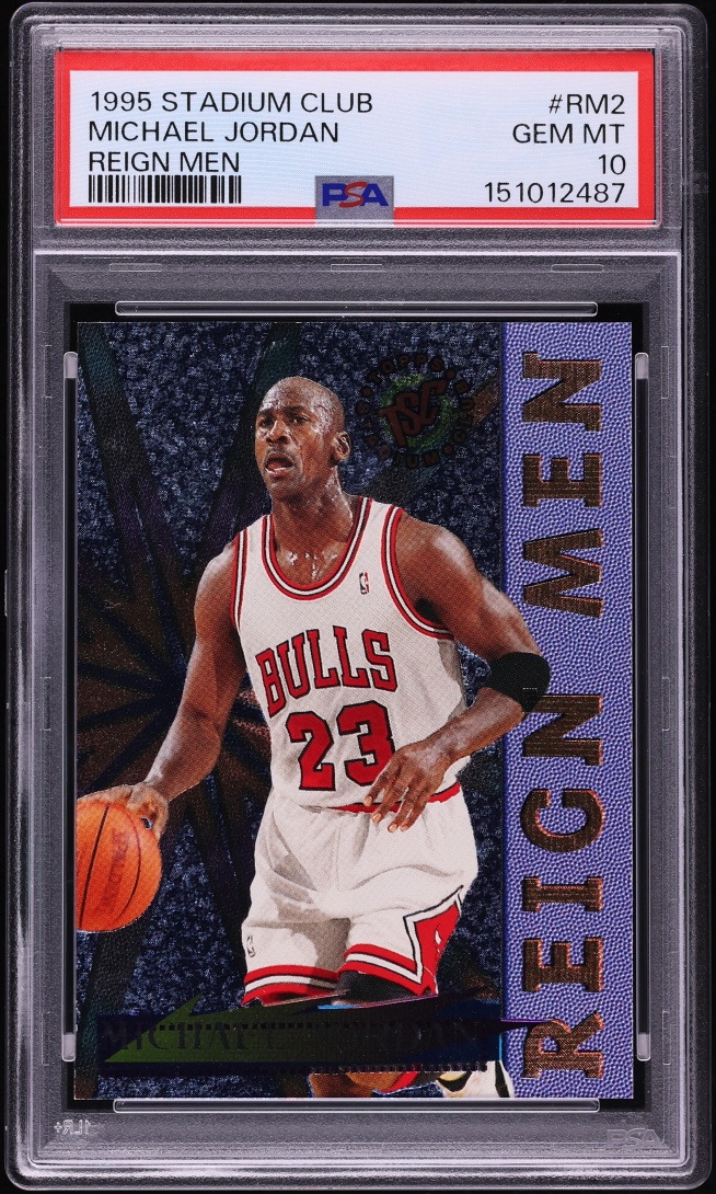 1995 Stadium Club Reign Men Michael Jordan #RM2 PSA 10 GEM MINT
