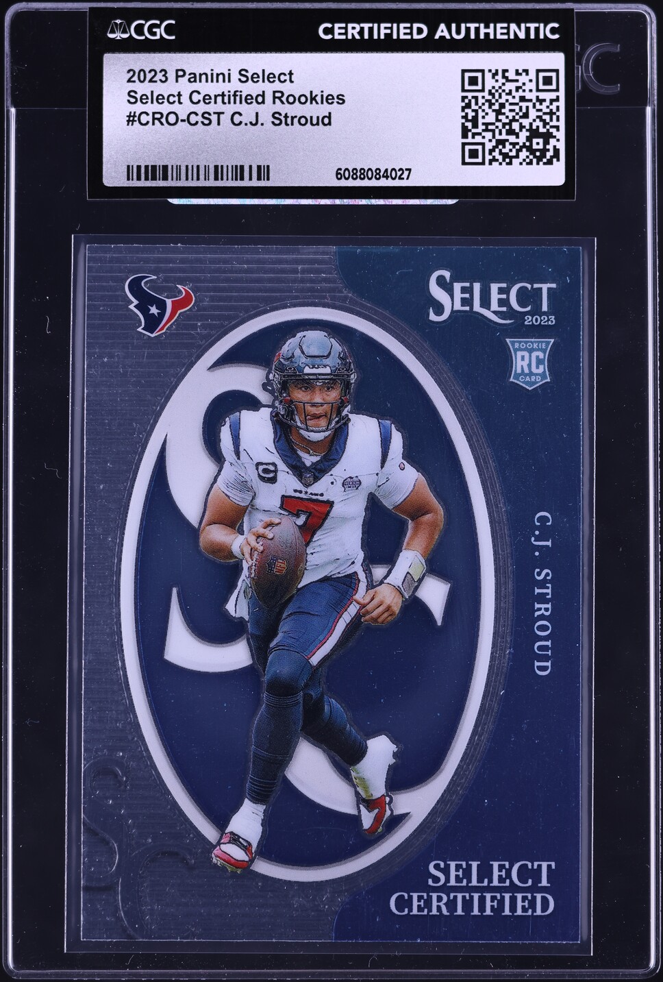 2023 Select Certified CJ Stroud ROOKIE #CRO-CST CGC AUTH