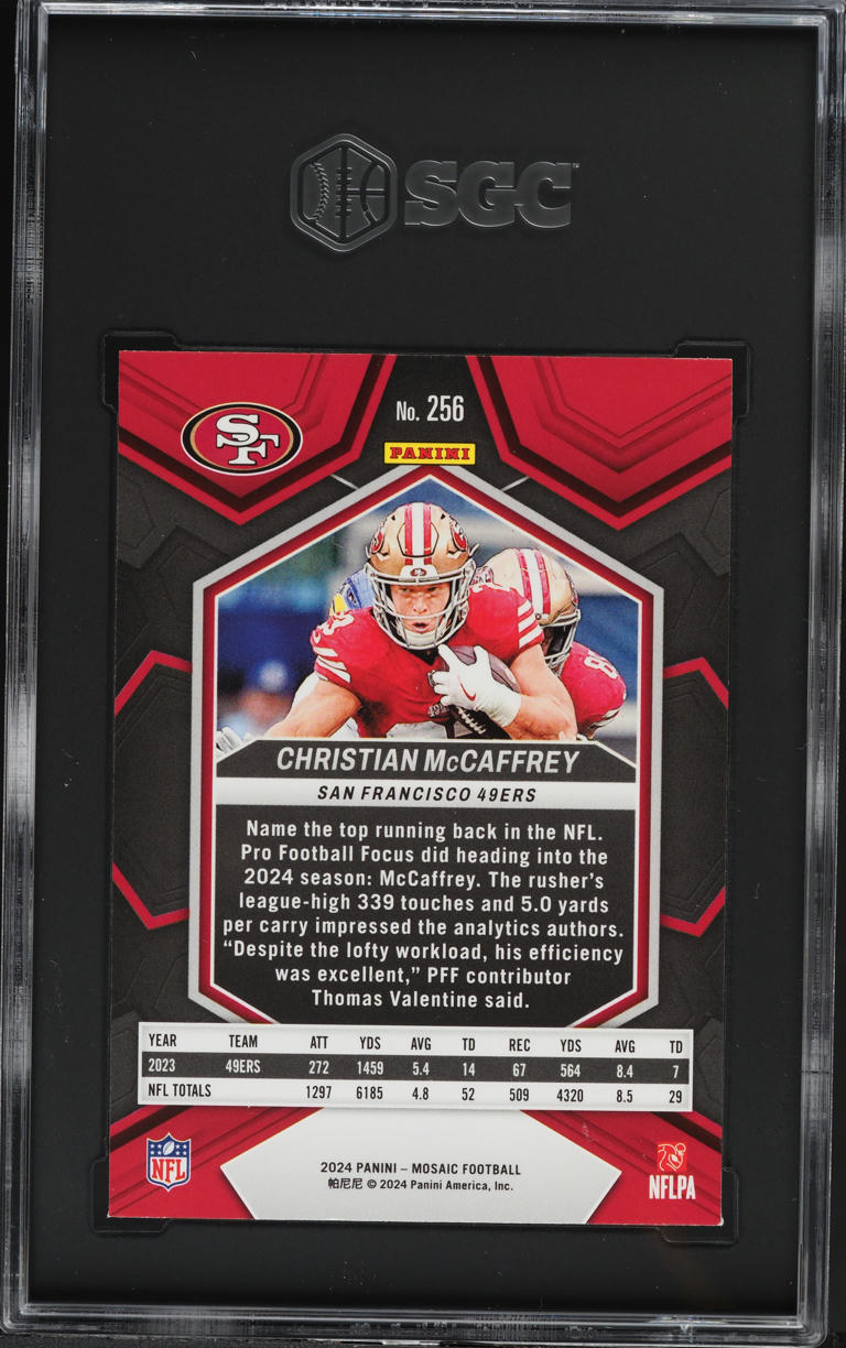 2024 Panini Mosaic Christian Mccaffrey #256 SGC 9.5 MINT+