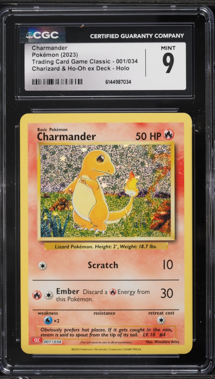 2023 Pokemon TCG Classic Collection Holo Charmander #1 CGC 9 MINT
