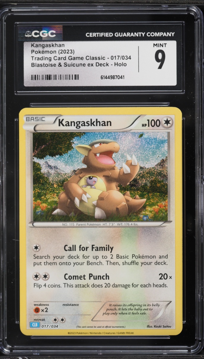 2023 Pokemon TCG Classic Collection Holo Kangaskhan #17 CGC 9 MINT
