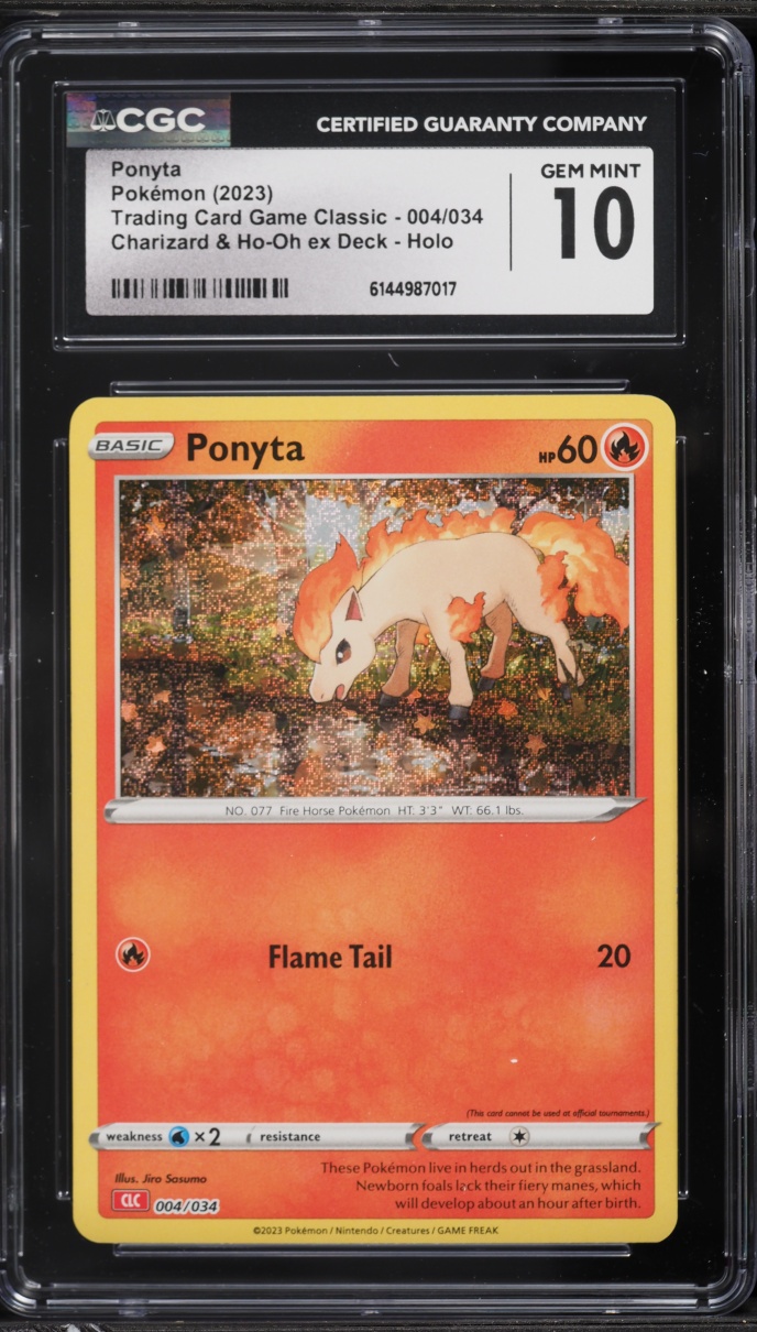 2023 Pokemon TCG Classic Collection Holo Ponyta #4 CGC 10 GEM MINT